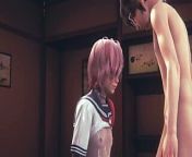 Yaoi Femboy - Seth blowjob and fucked with other femboy (Uncensored) from uncensored anime gay fuck in the train
