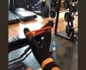 Madison Grace Reed working out her amazing legs in spandex from african model wide legs opening