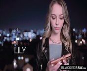 BLACKEDRAW – Perfect Blonde Lily devours 2 thick BBCs from lucky irani show