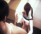 Hentai Uncensored - Sira jerks off her boyfriend in a hotel from sira ju