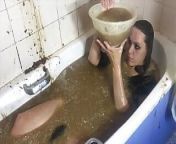 Omg sexy gothic girl gunged in custard and gravy! from bath on underwear nagarjuna