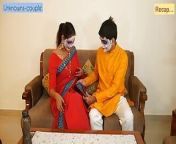Desi Sali Sapna turned horny while celebrating festival with jiju from sapna sappu new websries