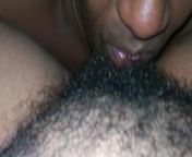 Husband enjoys eating very hairy pussy from hairy pussy eating