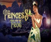 Ebony Babe Lacey London as PRINCESS Tiana Turns FROG Into Lover VR Porn from 3d frog sex video