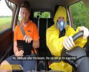 Fake Driving School, Lexi Dona Takes Off her Hazmat Suit from free dona school sex girl college female foot rub in