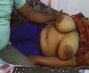 Massive boobs of desi vabi getting massaged from vabi oil massage by servant