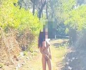 Nude walk in the jungle from naked girl walk in the mountains