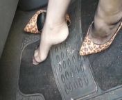step mom's smelly nyloned feet in my car from sheuly xxx videos in car real video