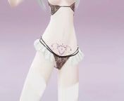 Hatsune Miku Dancing Renai Circulation MMD 3D - White Hair Color Edit Smixix from dengar sex renay sarıkaya porno