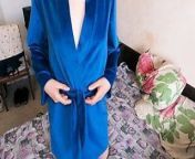 step sister showed off her new robe, but forgot to wear panties! from big cock 13ars school students