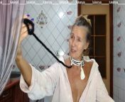 Hot hostess Lukerya in the kitchen in a dressing gown. from andrea xxx photos without dress