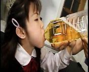 Asian girl fucked and drinks a lot of piss from drinking a lot of breast milk