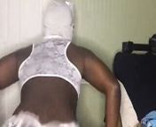 TwerkusXXX: Twerking in a White skirt from gay hot girl body mask