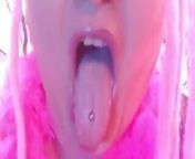 Try to Cum on My Tongue Try to Time It and Hit My Tongue with Your Cummies the Video from long tounge