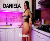 Warm my balls naked, the beautiful Daniela cooking an orgasm from cook oil massage video