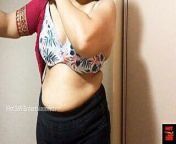Teacher Changing Saree Blouse - Erotic Show in Bra from sexy bengali anty blouse boob