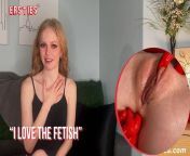 Ersties - Cute Blonde From Texas Explores Her Latex Fetish from female masturbation alice lima fingers herself very quickly