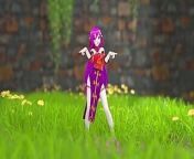 Chinese Girl Model 22 Undress Dance Hentai Mmd 3D Purple Hair Color Edit Smixix from miss hijab hyper project 22