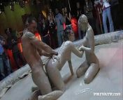 PRIVATE Hardcore Mud Wrestling With Two Hot Babes from redneck mud
