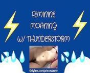 FEMININE MOANING (Thunderstorm ASMR) from india love sexy sounds asmr premium video