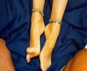 Sweet beautiful mature feet with anklets from anklet feet femdom in telugu mo