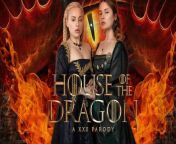 VRCosplayX HOUSE OF THE DRAGON Threesome With Rhaenyra and Alicent VR Porn from the vikings tv series queen forced sex
