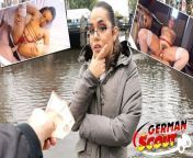 GERMAN SCOUT - NERDY CURVY TEEN – PICKUP AND ROUGH FUCK from publicagent sex