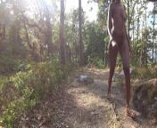 Followed by 4 guys when walking naked from naked black african guys with big dicks