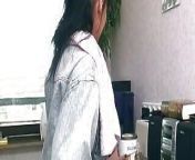 Dark haired housewife from Germany having fun while she is alone from crazy bhabhi having fun
