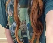 Redhead in a cute t-shirt from cute t