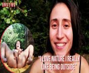 Ersties - Kinky Brazilian Girl Gets Off in Nature With Odd Objects from brazilian girl fucking