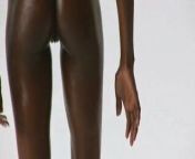 sexy skinny black girl fitness workout fun from ebony teen nude yoga