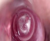 Friend's wife show what is deep inside her tight creamy vagina from inside vagina
