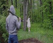 A walk in the woods ended with a sudden bdsm session for a young russian bitch from cumonprintedpics cum faces young