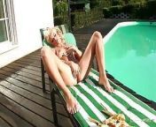 Watching this lush blonde enjoy sensual anal sex by the pool from sonak shin fucking