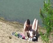 A couple of young nudists are spied on while having sex and from young nudists bicycle