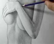 Pencil Art – Easy Nude Body Drawing from easy way to draw human hearth diagramrnataka mom nude videoallu fack sexmasr sexngla nuda sex