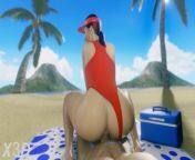 Marvel - Black Widow On Lifeguard Fuck Duty (Animation with Sounds) from black widow ass spanked
