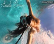 Amelie Bruna tasty brunette with big tits in the pool from brona eurotic tv sex show etv