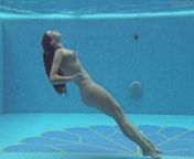 Sazan Cheharda on and underwater naked swimming from sazam