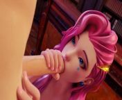 League of Legends - KDA Nude Seraphine Blowjob Deepthroat & Swallow Session Part1 (Sound) from slimdog baby 3d nudew mypornsnap we