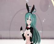 Blue Archive Yuuka Undress Dance Hentai Playboy Suit Mmd 3D Clear Blue Hair Color Edit Smixix from 3d nude sex with clear hin