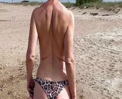 The more I humiliate my husband the happier he is from chastity beach