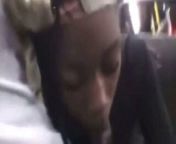 Ebony sucks bbc on public bus from 20 on public bus