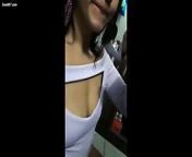 Beautiful Indian girl showing boobs from indian show