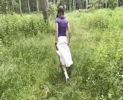 Outdoors 'I bet you'd like to fuck me'. Dancing with a dress. from teases with a dance