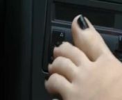 Pretty Fetish Feet Tease in the car(WheelSex) from fetish feet and