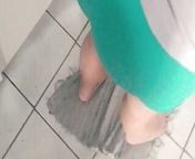 Rub dick in the kitchen while she does the dishes from sexy mom son dish