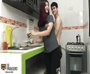 I Get Horny and Ask My Stepbrother to Fuck Me in the Kitchen - Porn in Spanish from i get horny and my ass opens