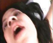 Slim Asian Hot Teen Suzi Q Eats Cum After a Deep Fuck with Her Dude from thick asian knows how to titty fuck look at this huge cumshot